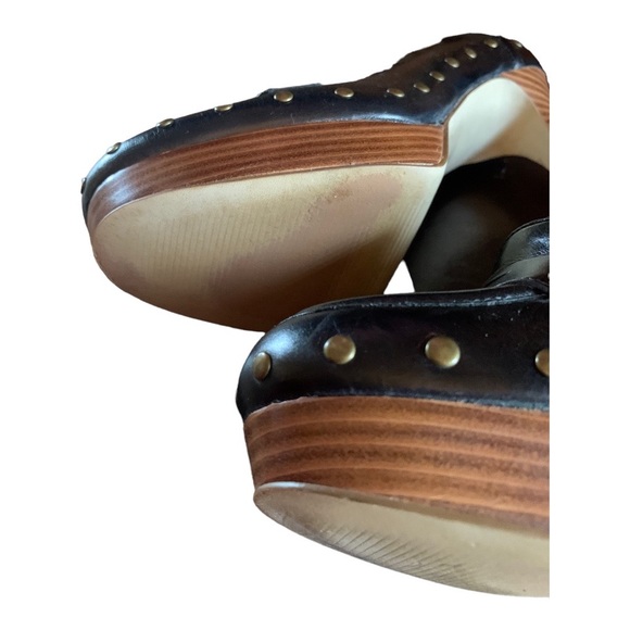 Enzo Angiolini Black Women's Pumps - Size 7.5M - Edgy Metal Studs - Picture 10 of 10